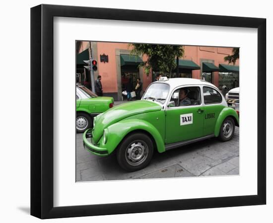 Volkswagen Taxi Cab, Mexico City, Mexico, North America-Wendy Connett-Framed Photographic Print