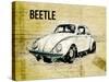 Volkswagen vw beetle-Lembayung senja studio-Stretched Canvas