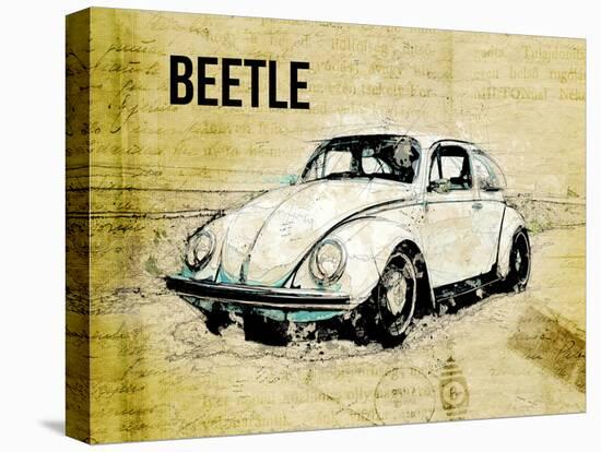 Volkswagen vw beetle-Lembayung senja studio-Stretched Canvas