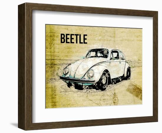 Volkswagen vw beetle-Lembayung senja studio-Framed Giclee Print