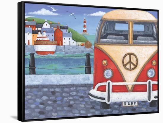 Volkswagon Sea View-Peter Adderley-Framed Stretched Canvas