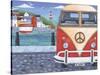 Volkswagon Sea View-Peter Adderley-Stretched Canvas