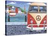 Volkswagon Sea View-Peter Adderley-Stretched Canvas