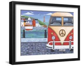 Volkswagon Sea View-Peter Adderley-Framed Art Print
