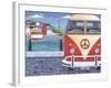 Volkswagon Sea View-Peter Adderley-Framed Art Print