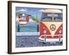 Volkswagon Sea View-Peter Adderley-Framed Art Print