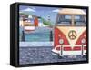 Volkswagon Sea View-Peter Adderley-Framed Stretched Canvas