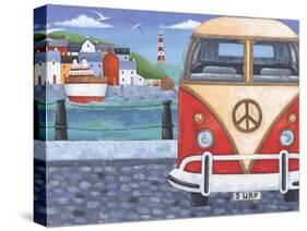 Volkswagon Sea View-Peter Adderley-Stretched Canvas