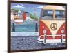 Volkswagon Sea View-Peter Adderley-Framed Art Print