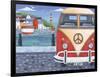 Volkswagon Sea View-Peter Adderley-Framed Art Print