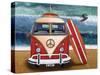 Volkswagon Surfboard-Peter Adderley-Stretched Canvas