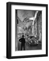 Volkswagons Rolling Off the Assembly Line-Walter Sanders-Framed Premium Photographic Print