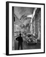 Volkswagons Rolling Off the Assembly Line-Walter Sanders-Framed Photographic Print