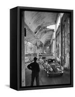 Volkswagons Rolling Off the Assembly Line-Walter Sanders-Framed Stretched Canvas