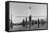 Volley Ball Game-Ansel Adams-Framed Stretched Canvas