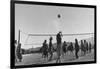 Volley Ball Game-Ansel Adams-Framed Art Print