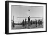 Volley Ball Game-Ansel Adams-Framed Art Print