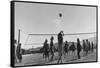 Volley Ball Game-Ansel Adams-Framed Stretched Canvas