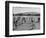 Volleyball at Manzanar Relocation Center, 1943-Ansel Adams-Framed Photographic Print