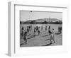 Volleyball at Manzanar Relocation Center, 1943-Ansel Adams-Framed Photographic Print