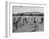 Volleyball at Manzanar Relocation Center, 1943-Ansel Adams-Framed Photographic Print