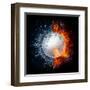 Volleyball Ball-RaStudio-Framed Art Print