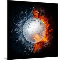 Volleyball Ball-RaStudio-Mounted Art Print