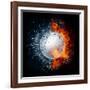 Volleyball Ball-RaStudio-Framed Art Print