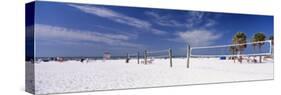 Volleyball Nets on the Beach, Siesta Beach, Siesta Key, Florida, USA-null-Stretched Canvas