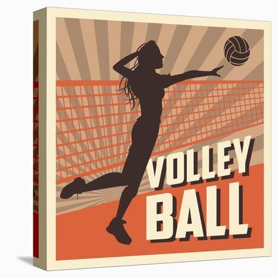 Volleyball Sport and Hobby Design-Jemastock-Stretched Canvas