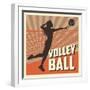 Volleyball Sport and Hobby Design-Jemastock-Framed Art Print