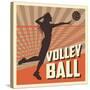 Volleyball Sport and Hobby Design-Jemastock-Stretched Canvas