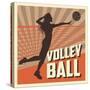 Volleyball Sport and Hobby Design-Jemastock-Stretched Canvas