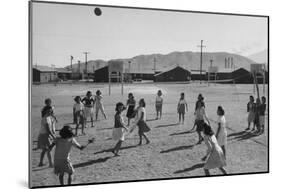 Vollyball-Ansel Adams-Mounted Art Print