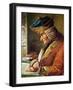 Voltaire (1694-1778) in His Study-null-Framed Giclee Print