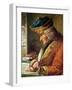 Voltaire (1694-1778) in His Study-null-Framed Giclee Print