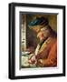 Voltaire (1694-1778) in His Study-null-Framed Giclee Print