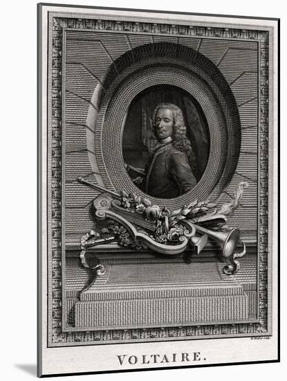Voltaire, 1774-W Walker-Mounted Giclee Print