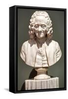 Voltaire, 1778 (Marble)-Jean-Antoine Houdon-Framed Stretched Canvas