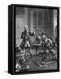 Voltaire and Friedrich Ii-Ludovic Mouchot-Framed Stretched Canvas