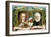 Voltaire and Victor Hugo, C1900-null-Framed Giclee Print