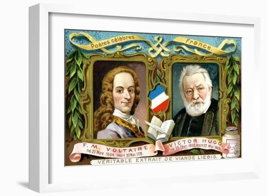 Voltaire and Victor Hugo, C1900-null-Framed Giclee Print