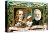 Voltaire and Victor Hugo, C1900-null-Stretched Canvas