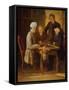 Voltaire at Chess-Jean Huber-Framed Stretched Canvas