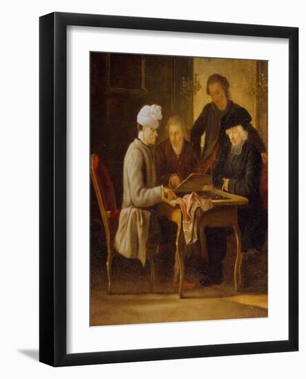Voltaire at Chess-Jean Huber-Framed Giclee Print