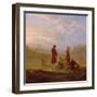 Voltaire Conversing with the Peasants in Ferney-Jean Huber-Framed Giclee Print