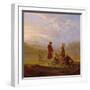 Voltaire Conversing with the Peasants in Ferney-Jean Huber-Framed Giclee Print