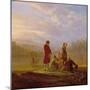 Voltaire Conversing with the Peasants in Ferney-Jean Huber-Mounted Giclee Print