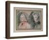 Voltaire (Francois Marie Arouet De Voltaire 1694-1778) and Madame Denis (Marie-Louise Mignot Denis-Charles Nicolas II Cochin-Framed Giclee Print