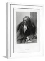 Voltaire, French Enlightenment Writer, Essayist, Deist and Philosopher, 1884-Bosselman-Framed Giclee Print